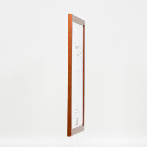 Фотопастка з дерев’яного профілю 43, коричнева, 28x35 см, музеєві скло