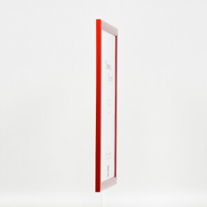 Лісовий дерев’яний рамка 43, червоний глянцевий, 30x30 см, музеївське скло