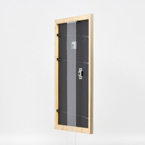 Фоторамка из дерева effect, профиль 43, серебристая, 30x45 см, музеяное стекло