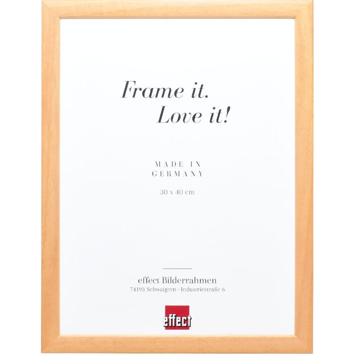 Фоторамка Effect из дерева профиль 43 натуральный 30x45 см с музеевым стеклом