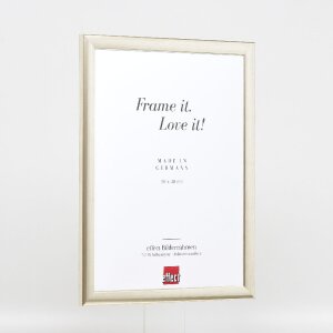 Фоторамка Effect из дерева профиль 43, серебряная, 35x100 см, музеевое стекло