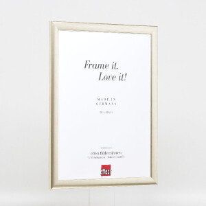 Фоторамка Effect из дерева профиль 43 серебристая 35x50 см с музеяным стеклом