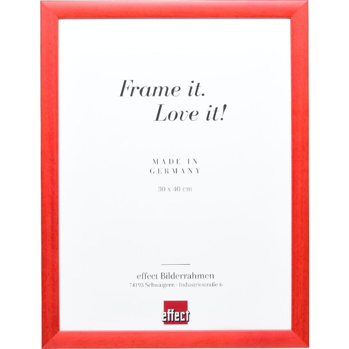 Фоторамка Effect из дерева, профиль 43, лососевый, 40x40 см, музейное стекло