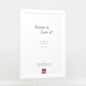 Фоторамка Effect из дерева профиль 43 белый глянец 50x75 см