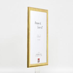 Фоторамка Effect из дерева, профиль 43, золотая, 60x90 см, музеевое стекло