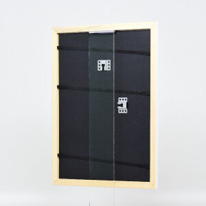 Фоторамка Effect из дерева, 70x100 см, белый глянец, музейное стекло