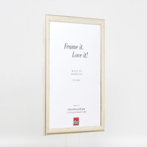 Фоторамка effect из дерева профиль 43 серебряная 70x70 см с музеяным стеклом