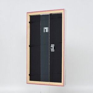 Фоторамка Effect из дерева, профиль 44, серебристая, 18x27 см, стекло музея