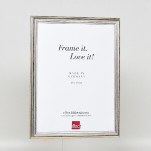 Фоторамка Effect из дерева профиль 44 серебристая 25x35 см с музеевым стеклом