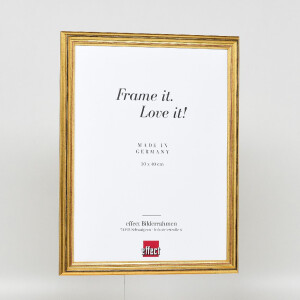 Фоторамка Effect из дерева, профиль 44, золотая, 35x100 см, музейное стекло