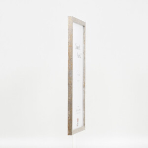 Фоторамка Effect из дерева профиль 51 антиксеребро 18x32 см с музеевским стеклом