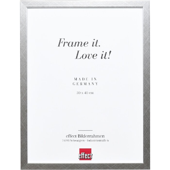 Фоторамка effect из дерева профиль 58 серебряная 50x100 см с музейным стеклом