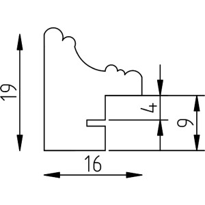 Фоторамка Effect деревянная профиль 66 белая 29,7x42 см музе́йное стекло