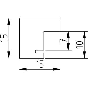 Фоторамка Effect из ольхи Profil 70, 20x25 см, с музеем стеклом
