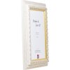 Деревяна фоторамка профіль 80, біла, 61x91,5 см, з музеєм склом