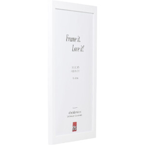 Ефектна деревяна рамка Profil Top Pro біла 20x30 см з музеєм склом