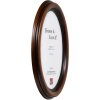 Овальна фоторамка HB 18x18 см, натуральне дерево, колір горіхи