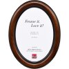 Овальна фоторамка HB 24x30 см, натурально-коричневого кольору, ручна робота