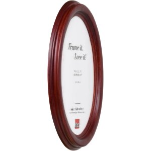 Ефектна овальна фоторамка HB 30x40 см, махагон