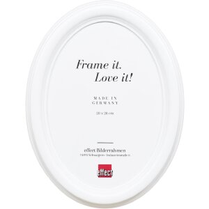 Овальна фоторамка HB 40x40 см, біла, ручно виготовлена з...