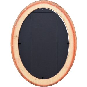 Овальний фоторамка HB 50x60 см, сріблястий, з натурального дерева