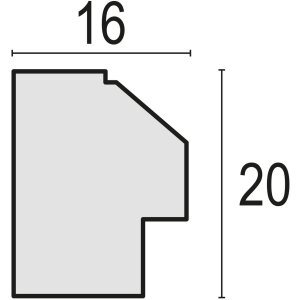 Деревяна рамка ZEP MDF Zara A 20x30 см