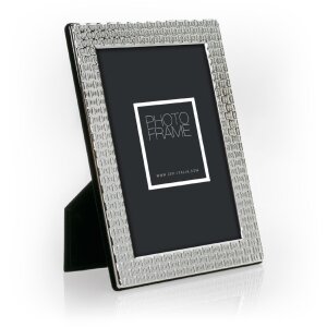 Металлическая фоторамка ZEP 22S35 серебристая глянцевая 15x20 см