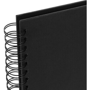 Альбом на спирали ZEP Misty black 25x25 см 50 черных страниц
