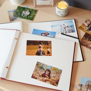 HNFD Льняний альбом на гвинтах чорний 38x31 см 40 білих...