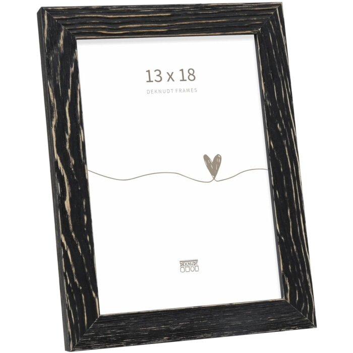 Деревяна рамка Deknudt S68VF чорна 13x18 см