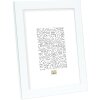Пластиковая рамка Deknudt S41VK1 белая с серебряным кантом 21x29,7 см DIN A4