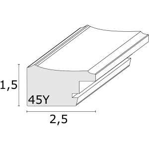 Деревянная рамка Deknudt S45Y синяя 30x40 см