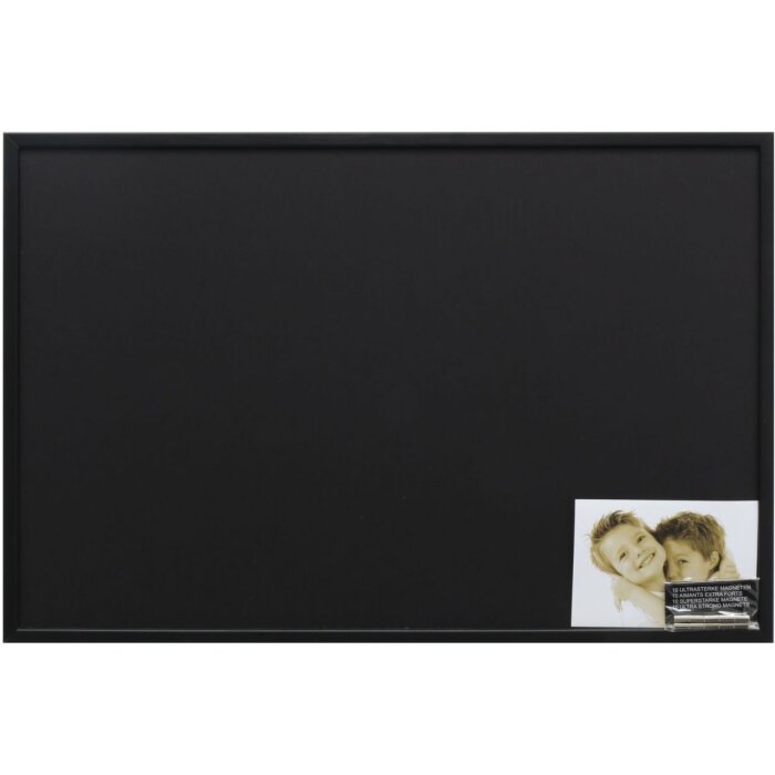 Деревяна магнітна дошка Deknudt чорна S41JL2 чорна 40x60 см