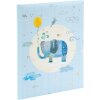 Детский дневник Goldbuch Голубой слон 21х28 см серебряное тиснение 44 страницы