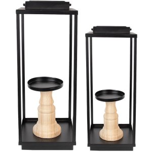 Clayre & Eef 50691 Свічник (2 шт.) 15x15x50-57 -...