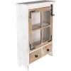 Clayre & Eef 5H0640 Настенный шкаф 38x14x58 см белый - коричневый