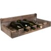 Clayre & Eef 5H0642 Подставка для винных бутылок 57x28x14 см коричневая