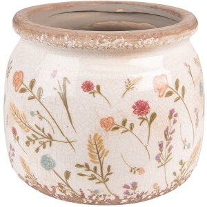 Clayre & Eef 6CE1551L Декоративный цветочный горшок Ø 20x15 см Розовый - Зеленый
