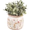 Clayre & Eef 6CE1551L Декоративный цветочный горшок Ø 20x15 см Розовый - Зеленый