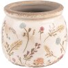 Clayre & Eef 6CE1551S Украшение Цветочный горшок Ø 12x9 см Розовый - Зеленый