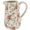 Clayre & Eef 6CE1563M Декоративный кувшин 16x11x18 см розово-бежевый