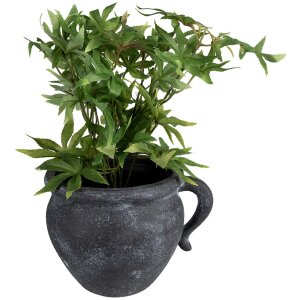 Горщик для квітів Clayre & Eef 6CE1580 Сіра кераміка...
