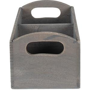 Clayre & Eef 6H1997G Контейнер з відділеннями 30x15x13 см Сірий прямокутник