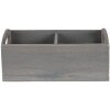 Clayre & Eef 6H1997G Контейнер з відділеннями 30x15x13 см Сірий прямокутник