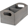 Clayre & Eef 6H1997G Контейнер з відділеннями 30x15x13 см Сірий прямокутник