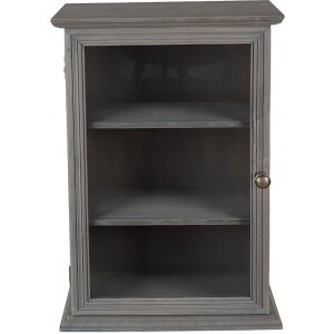Шафа Clayre & Eef 6H1998G 33x15x50 см Сірий прямокутник