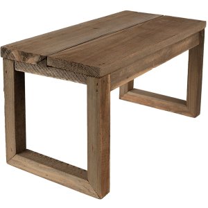 Clayre & Eef 6H2205 Столик для растений 38x18x19 см коричневый прямоугольник