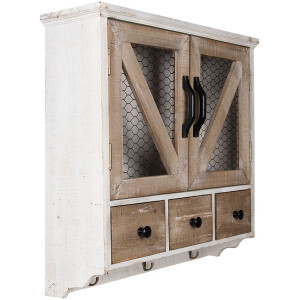 Clayre & Eef 6H2265 Настенный шкаф 53x15x51 см белый...