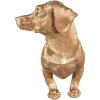 Clayre & Eef 6PR3637 Держатель для кухонных рулонов Dog Gold Black 46x15x21 см
