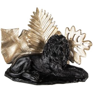 Clayre & Eef 6PR3817 Украшение Лев 23x13x16 см черный...